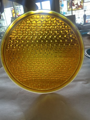 Yellow traffic light lens